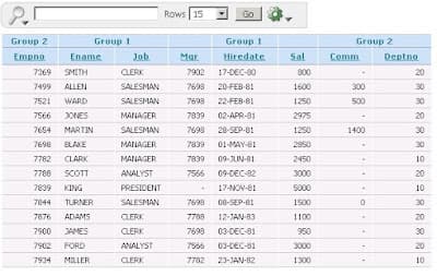 Column Groups in APEX Interactive Reports